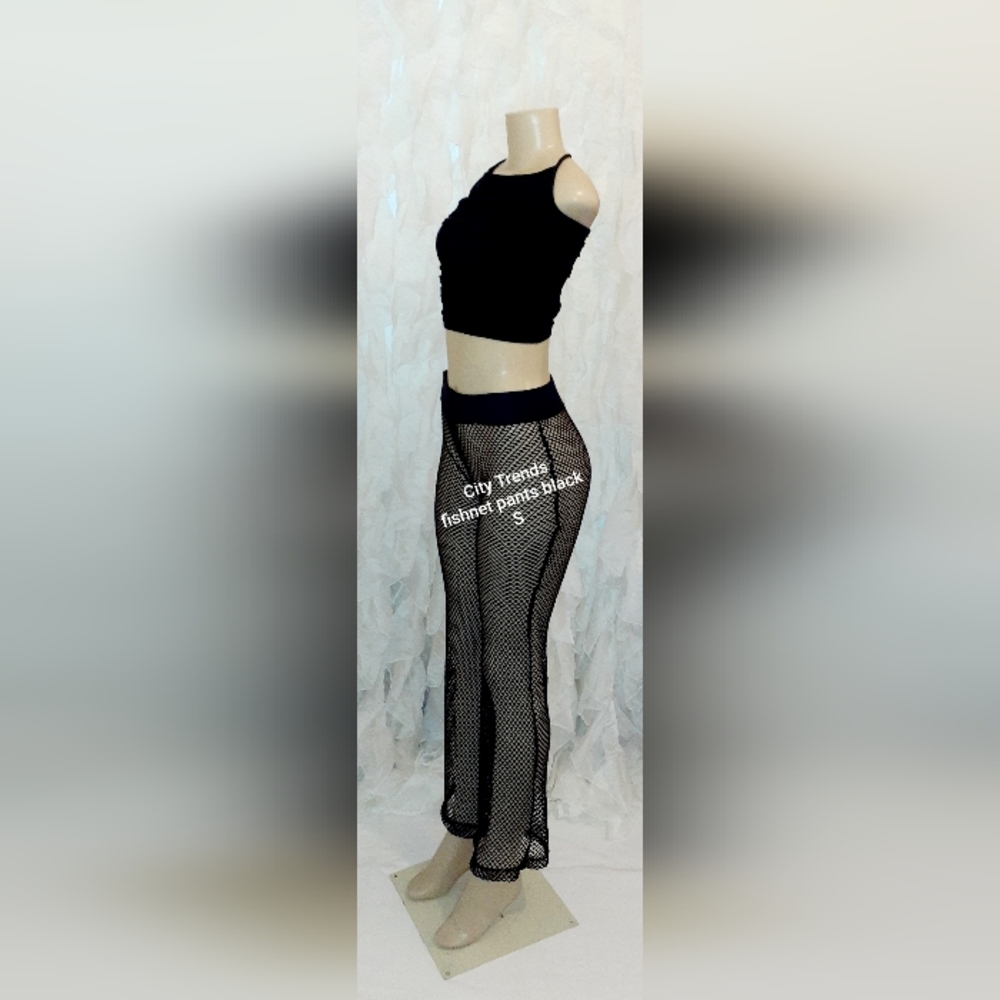 City Trends Black Fishnet Pants
